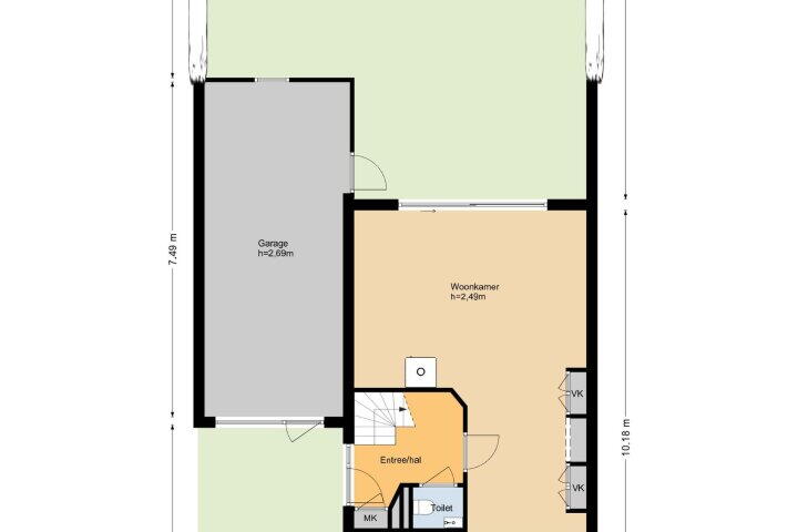 Plattegrond – Rendiermos 26, Reeuwijk