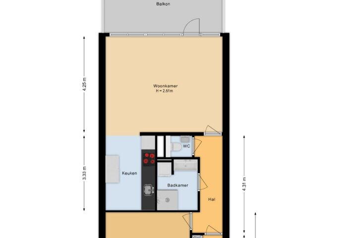 Plattegrond – Renooiplein 41, Amsterdam