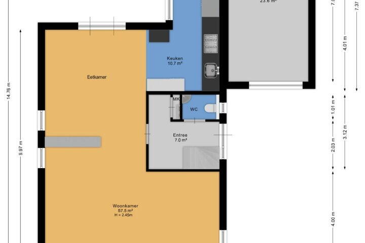 Plattegrond – Rentmeester 23, Steenwijk