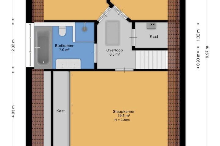 Plattegrond – Rentmeester 23, Steenwijk