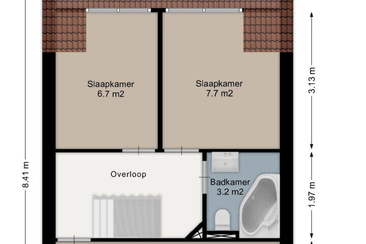 Plattegrond – Reudinkstraat 41, Enschede