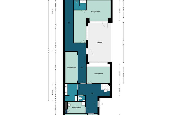 Plattegrond – Revaleiland 406, Amsterdam