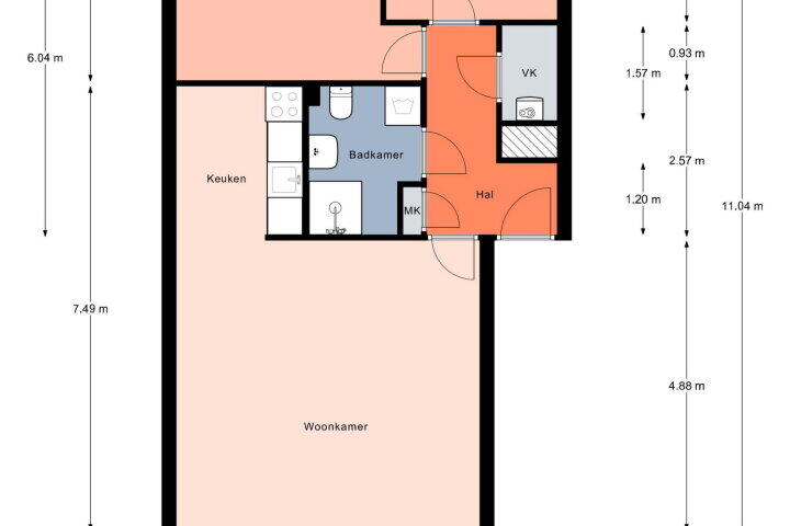 Plattegrond – Ridderspoor 12, Nijmegen