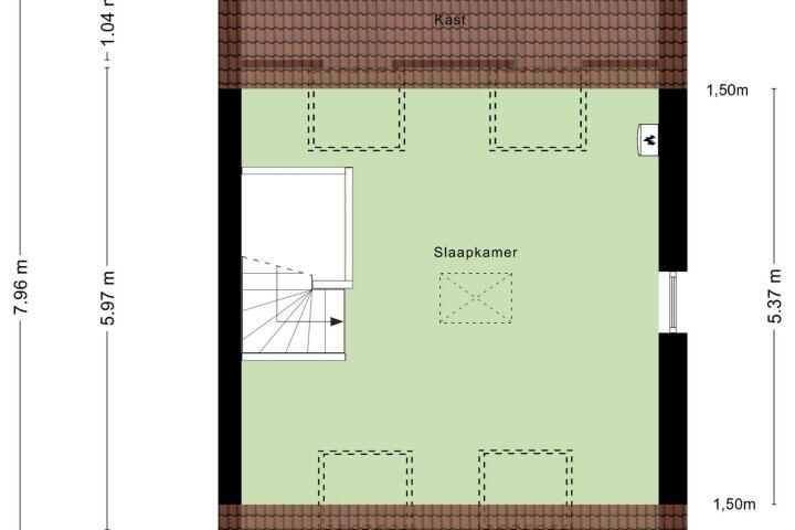 Plattegrond – Rietdekker 45, Wijchen