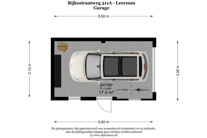 Plattegrond – Rijksstraatweg 311 A, Leersum