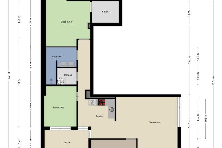 Plattegrond – Rijksweg Noord 1 H3, Geleen