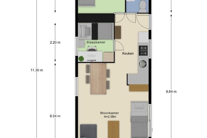 Plattegrond – Rijk Van Batouwe 47, Kesteren