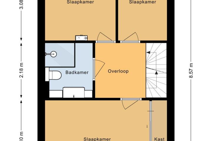 Plattegrond – Rijn 9, Heerhugowaard