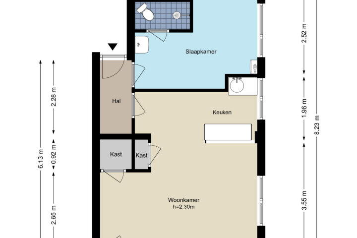 Plattegrond – Rijnstraat 12 2, Amsterdam