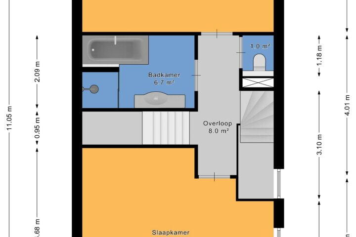 Plattegrond – Rijnstroom 16, Zoetermeer