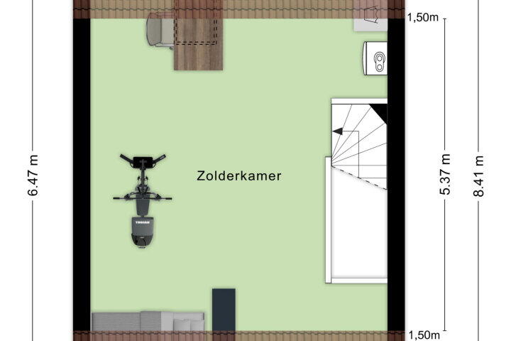 Plattegrond – Rijtuigweg 30 A, Bergen op Zoom
