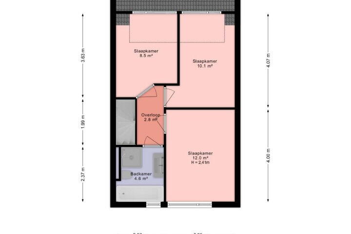 Plattegrond – Rivierenlaan 77, Pijnacker