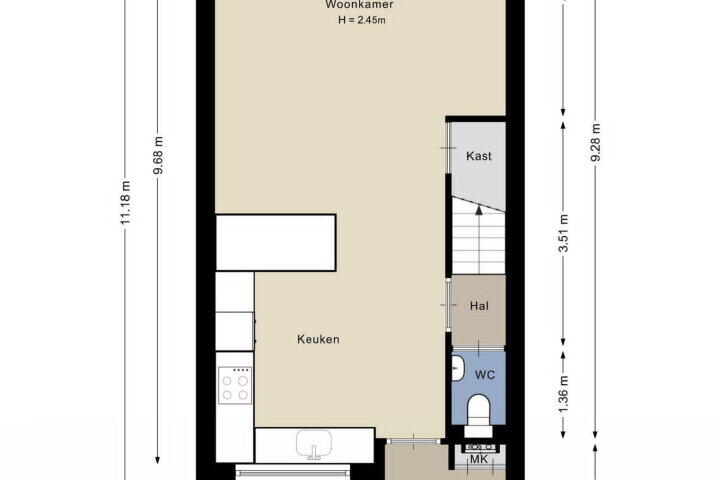 Plattegrond – Rodderikweg 7, Amersfoort