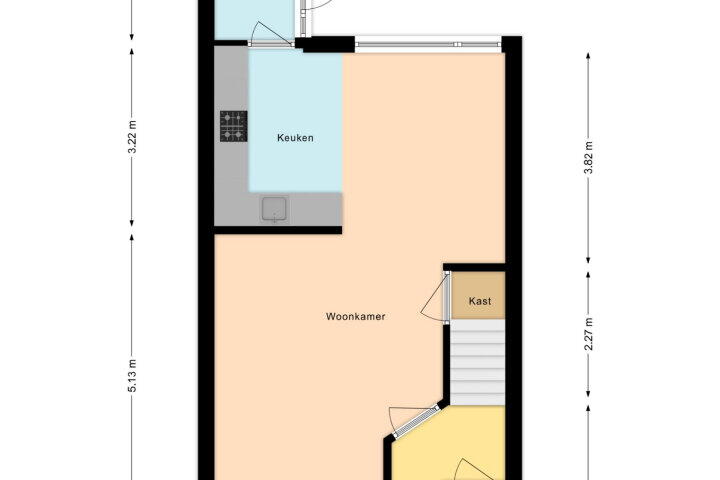 Plattegrond – Rode Klaver 81, Sneek