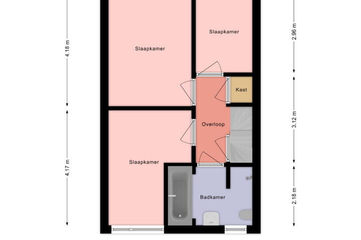 Plattegrond – Rode Klaver 81, Sneek