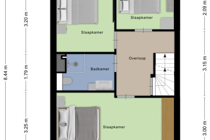 Plattegrond – Rodenbachlaan 2, Roosendaal