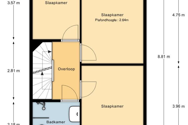 Plattegrond – Roef 49, Meppel