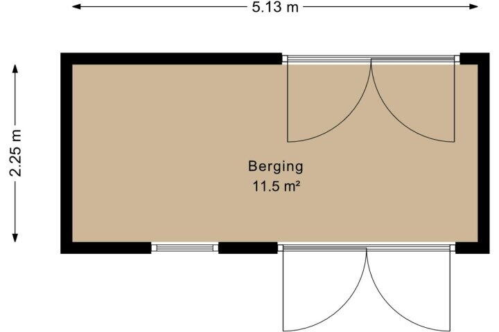 Plattegrond – Roer 246, Groningen