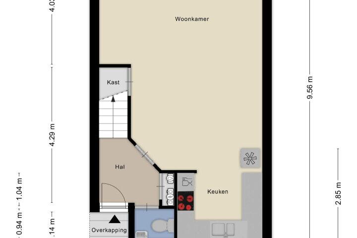 Plattegrond – Rolklaverpad 35, Almere