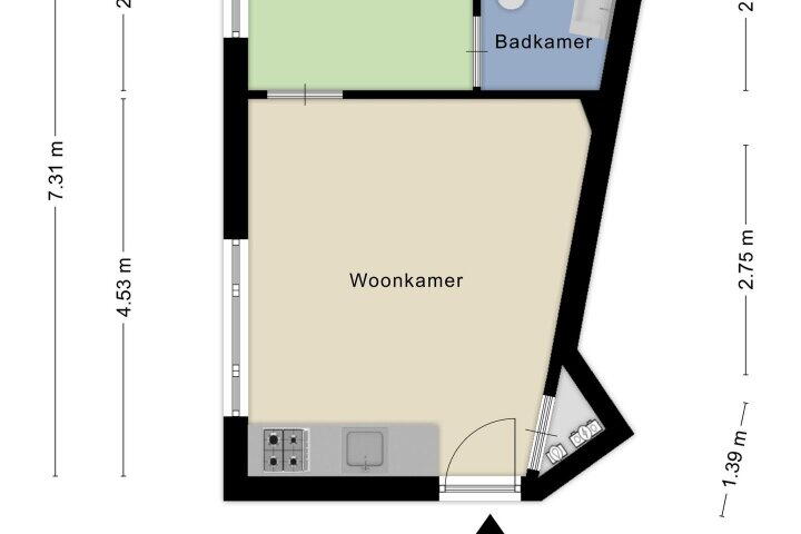 Plattegrond – Römerselaan 9, Arnhem