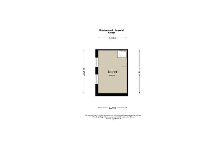 Plattegrond – Rondweg 46, Zegveld
