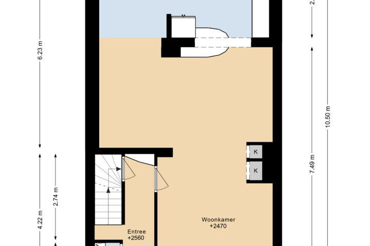 Plattegrond – Röntgenstraat 36, Heerlen