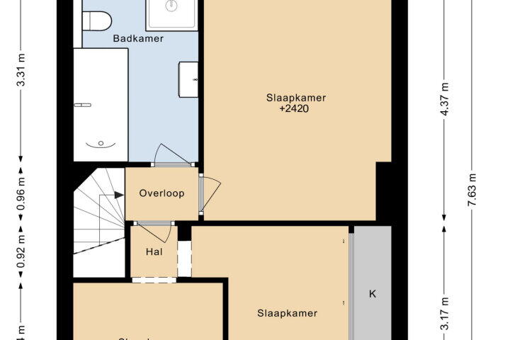 Plattegrond – Röntgenstraat 36, Heerlen