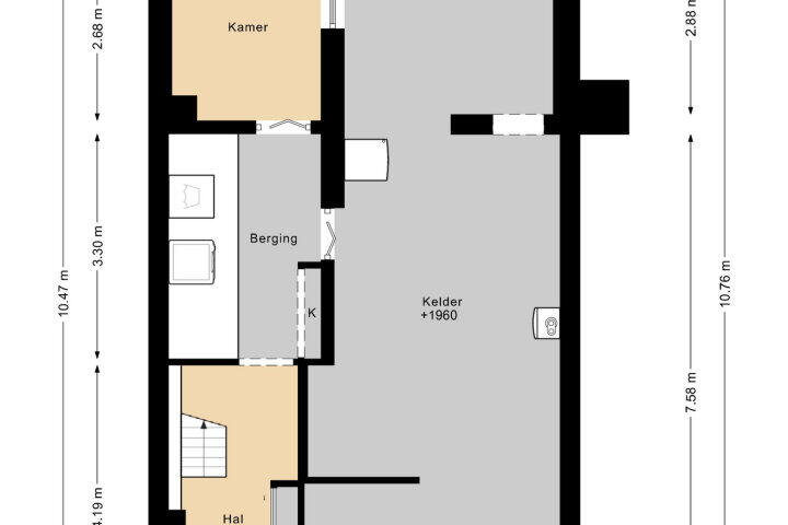 Plattegrond – Röntgenstraat 36, Heerlen