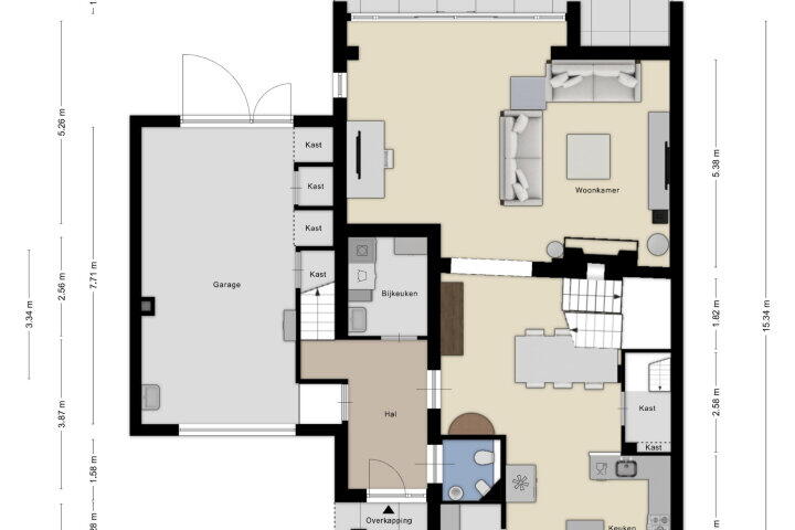 Plattegrond – Roosendaalsebaan 23, Wouw