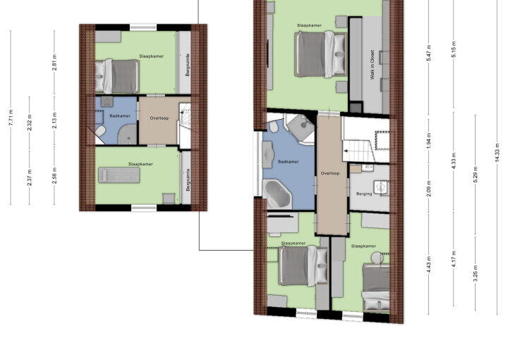 Plattegrond – Roosendaalsebaan 23, Wouw