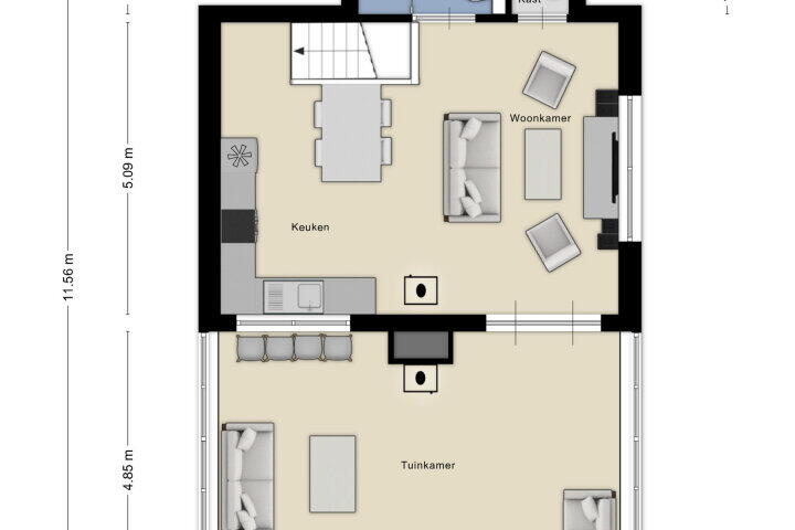 Plattegrond – Roosendaalsebaan 23, Wouw