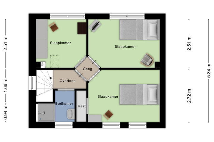 Plattegrond – Roosendaalseweg 109, Kruisland