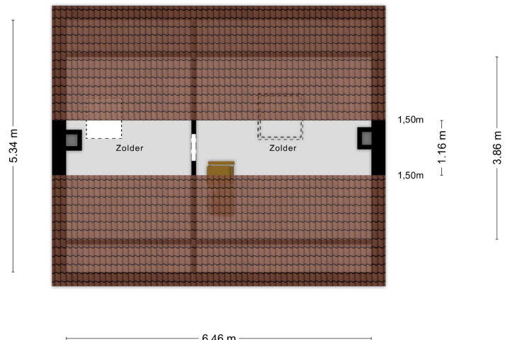 Plattegrond – Roosendaalseweg 109, Kruisland
