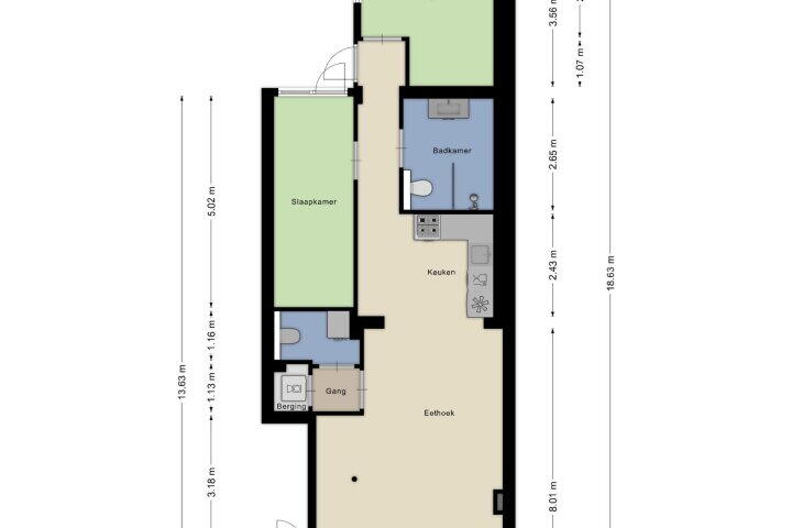 Plattegrond – Roostenlaan 140, Eindhoven
