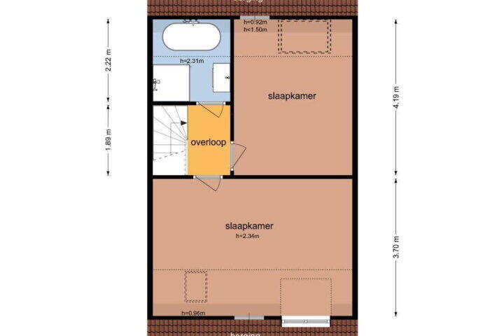 Plattegrond – Roptastate 18, Leeuwarden