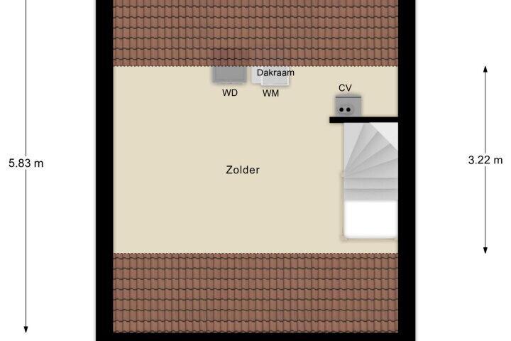 Plattegrond – Rosa Luxemburgstraat 13, Arnhem