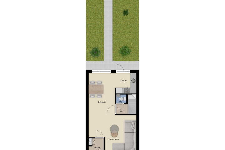 Plattegrond – Rosa Luxemburgstraat 13, Arnhem
