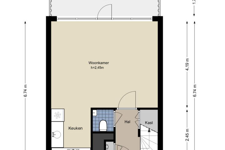 Plattegrond – Rosa Spierlaan 22, Amstelveen