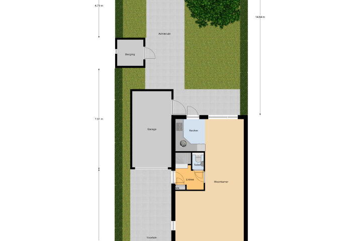 Plattegrond – Rosenburglaan 263, Vlissingen