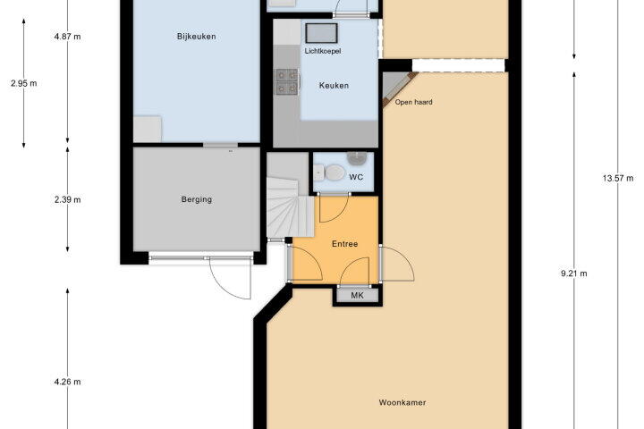 Plattegrond – Rosenburglaan 275, Vlissingen
