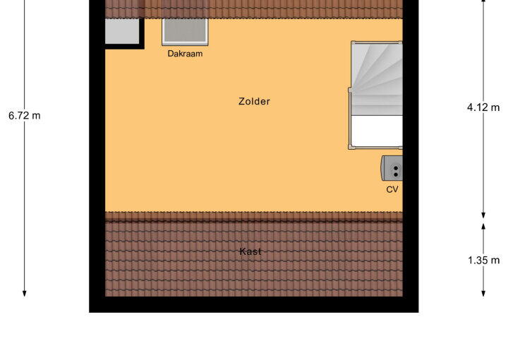 Plattegrond – Rosenburglaan 287, Vlissingen
