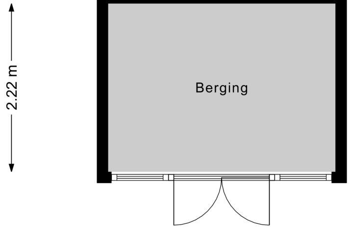 Plattegrond – Rosenburglaan 287, Vlissingen