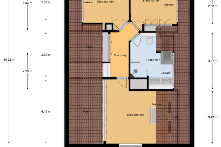 Plattegrond – Rossinilaan 47, Vlissingen