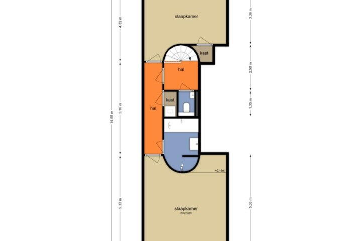 Plattegrond – Rozengracht 221 A, Amsterdam