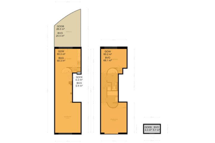 Plattegrond – Rozengracht 221 A, Amsterdam