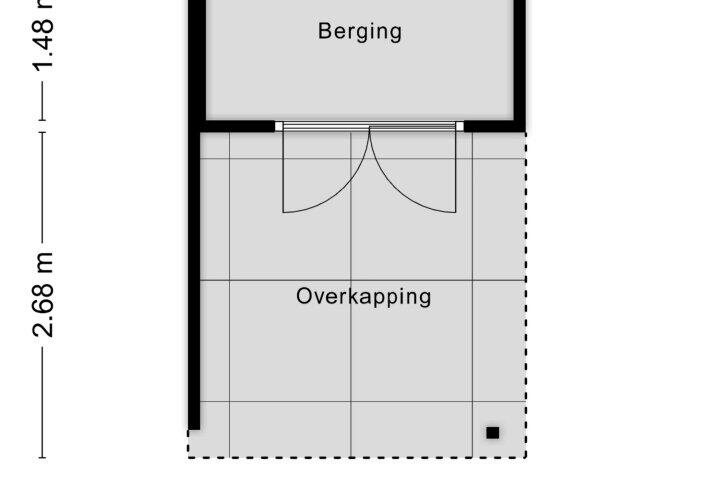 Plattegrond – Rozenlaan 1, Boskoop