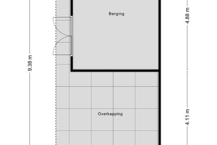 Plattegrond – Rozenlaan 1, Boskoop