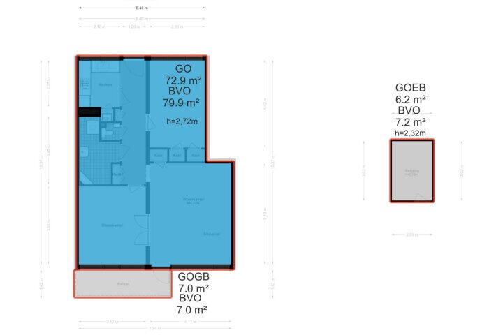Plattegrond – Rozenoord 35, Amstelveen