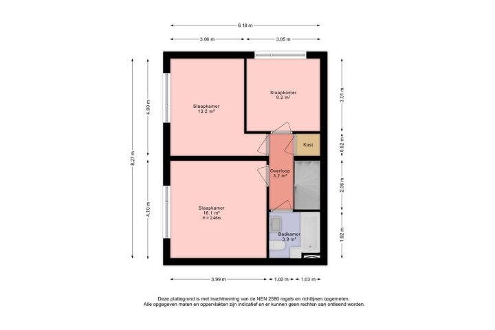 Plattegrond – Rozentuin 106, Voorburg