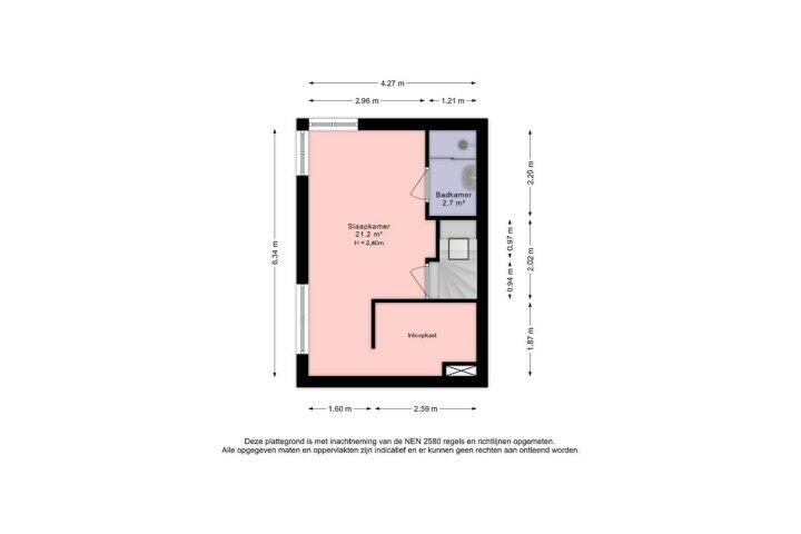 Plattegrond – Rozentuin 106, Voorburg